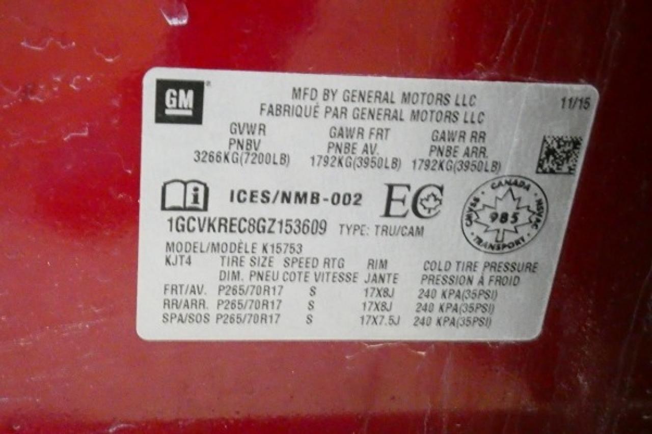 2016 Chevrolet Silverado 1500 LT w/Htd cloth, BUC - Photo #20