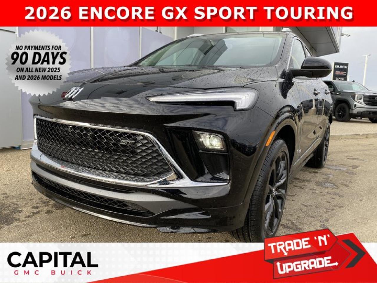 Check out this 2026 Buick Encore GX Sport Touring... Equipped with Advanced Technology Package, Experience Buick Package, Heated Steering, Heated Seats, 360 CAM, Power Moonroof, Wireless Charging, Remote Start and so much more!Ask for the Internet Department for more information or book your test drive today! Text 825-445-0521 for fast answers at your fingertips!AMVIC Licensed Dealer - Licence Number B1044900Disclaimer: All prices are plus taxes and include all cash credits and loyalties. See dealer for details. AMVIC Licensed Dealer # B1044900