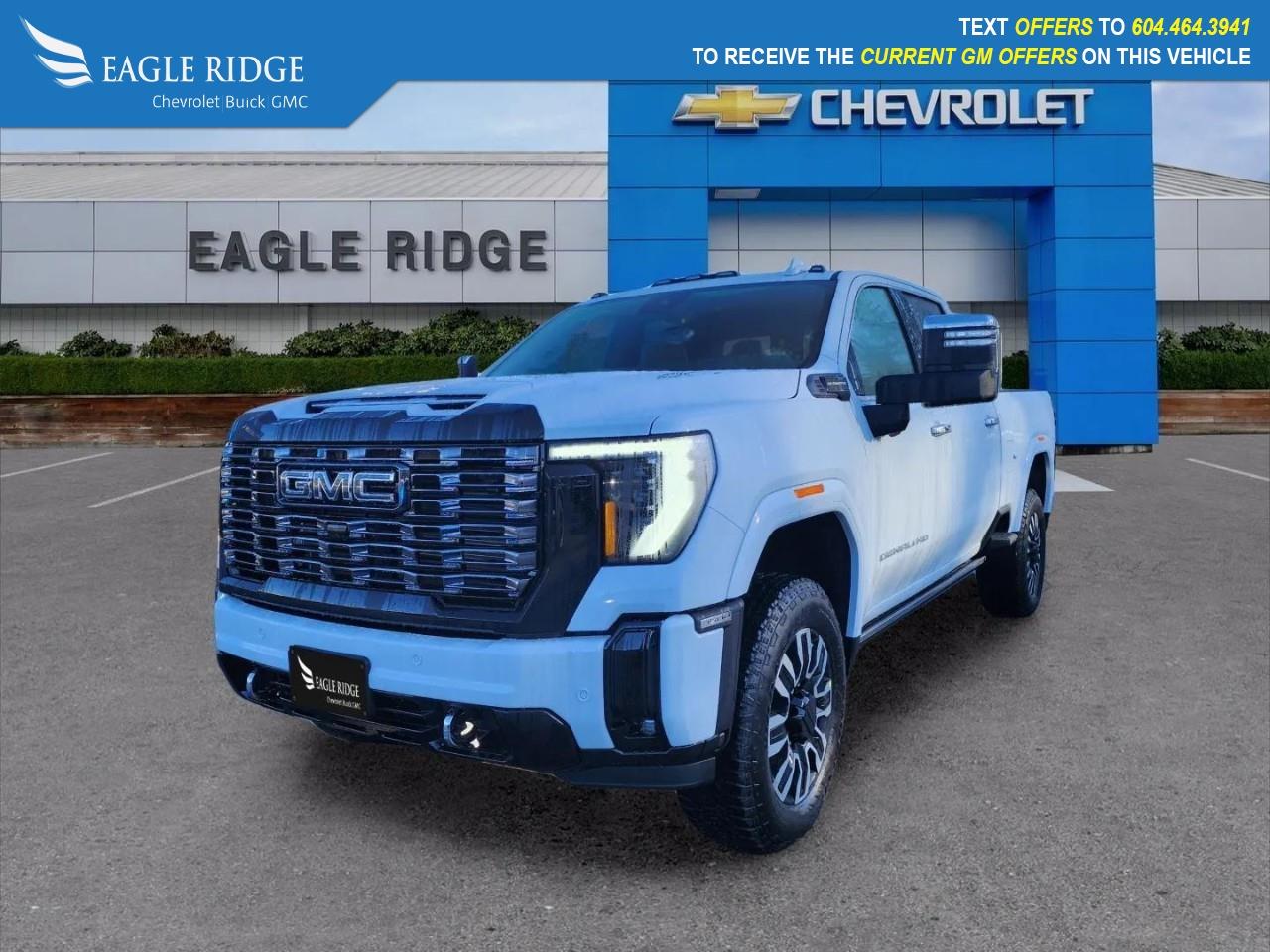 New 2026 GMC Sierra 3500 HD Denali Ultimate Navigation, heated seats, 4WD, 13.4 touchscreen with Google built-in, remote vehicle start, engine stop/start, auto-locking rear differential, automatic emergency braking, HD surround vision, lane kee for sale in Coquitlam, BC