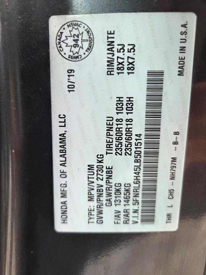 2020 Honda Odyssey EX, ONLY 44KMS, LOADED, MINT, REBUILT TITLE - Photo #17