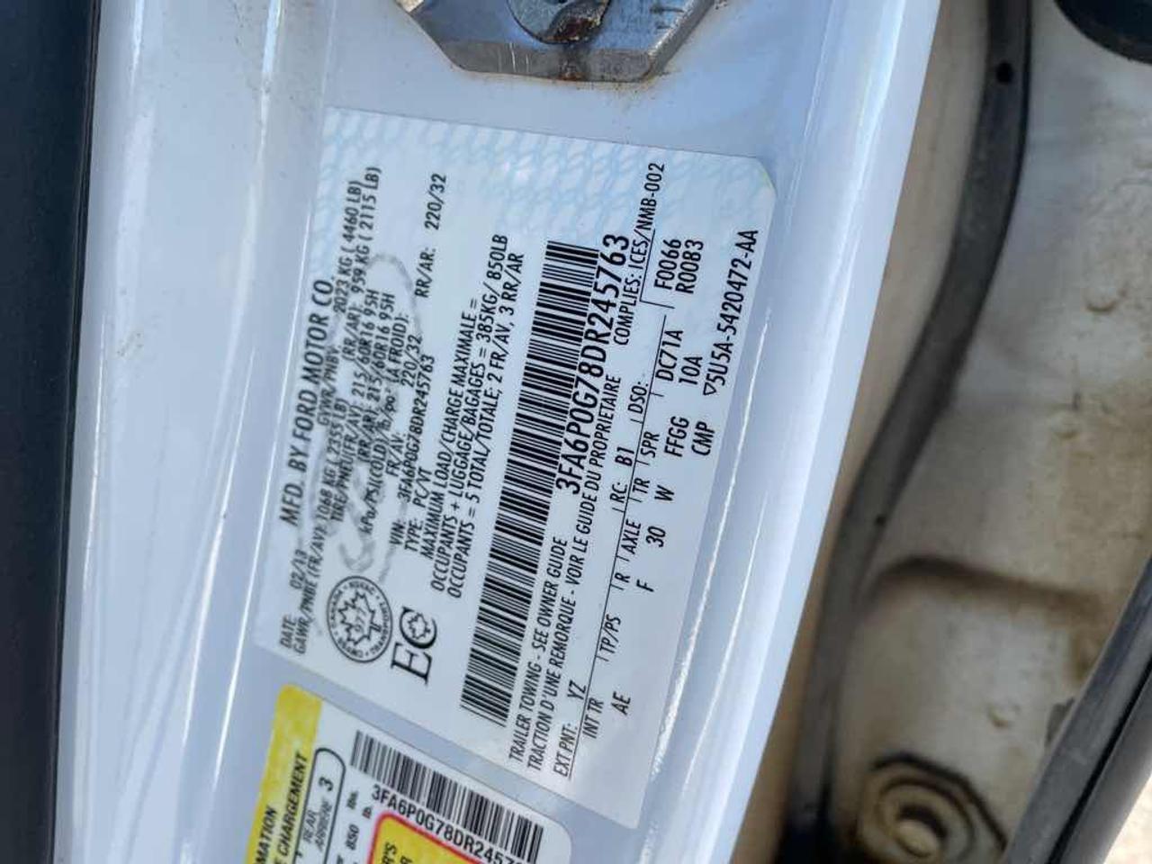 2013 Ford Fusion S Photo