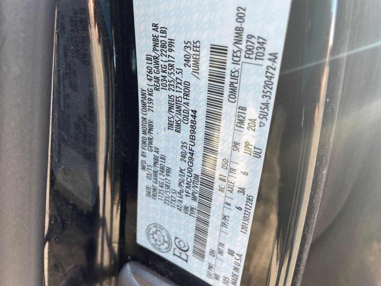 2015 Ford Escape SE Photo