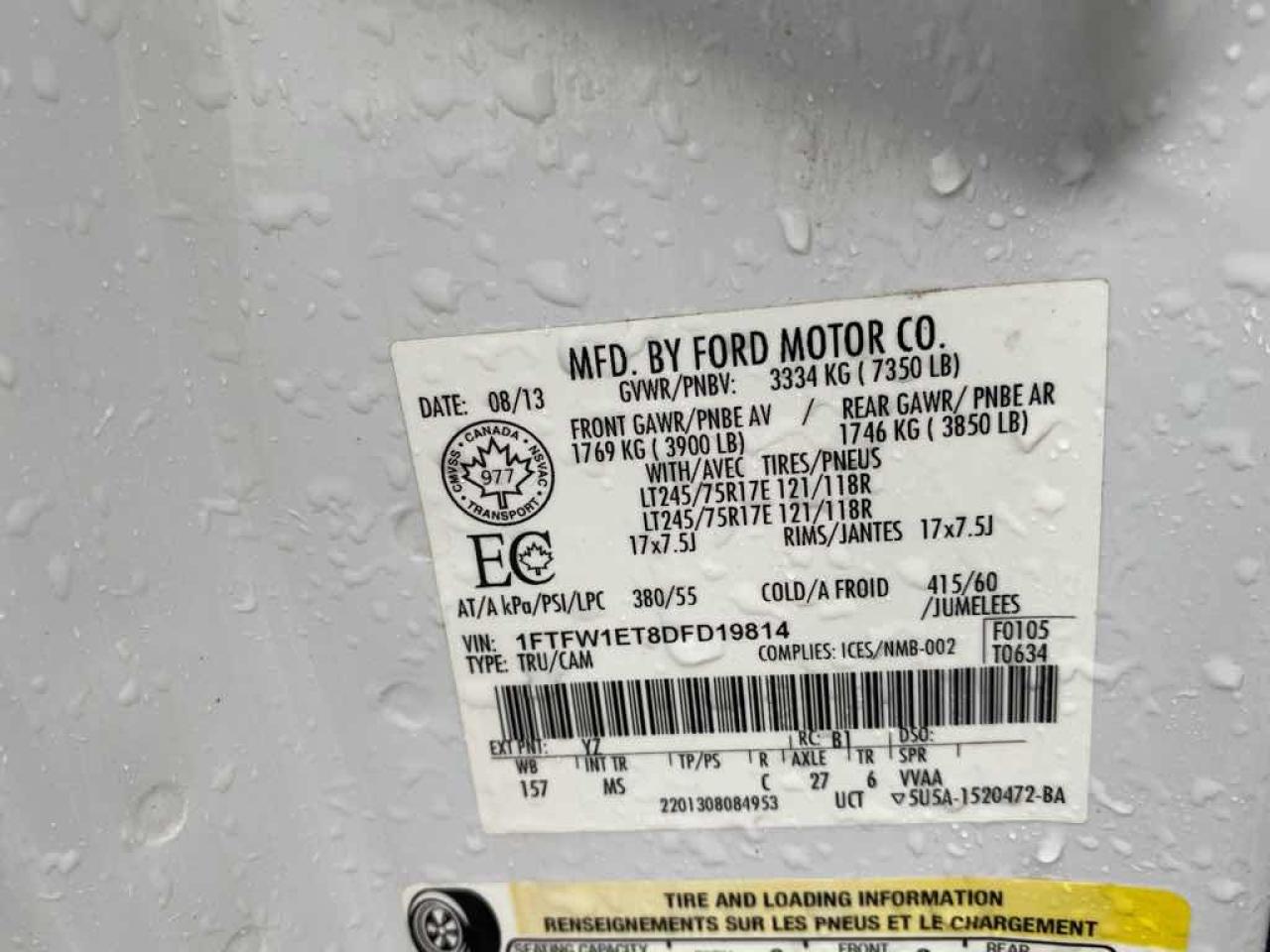 2013 Ford F-150 SUPERCREW Photo