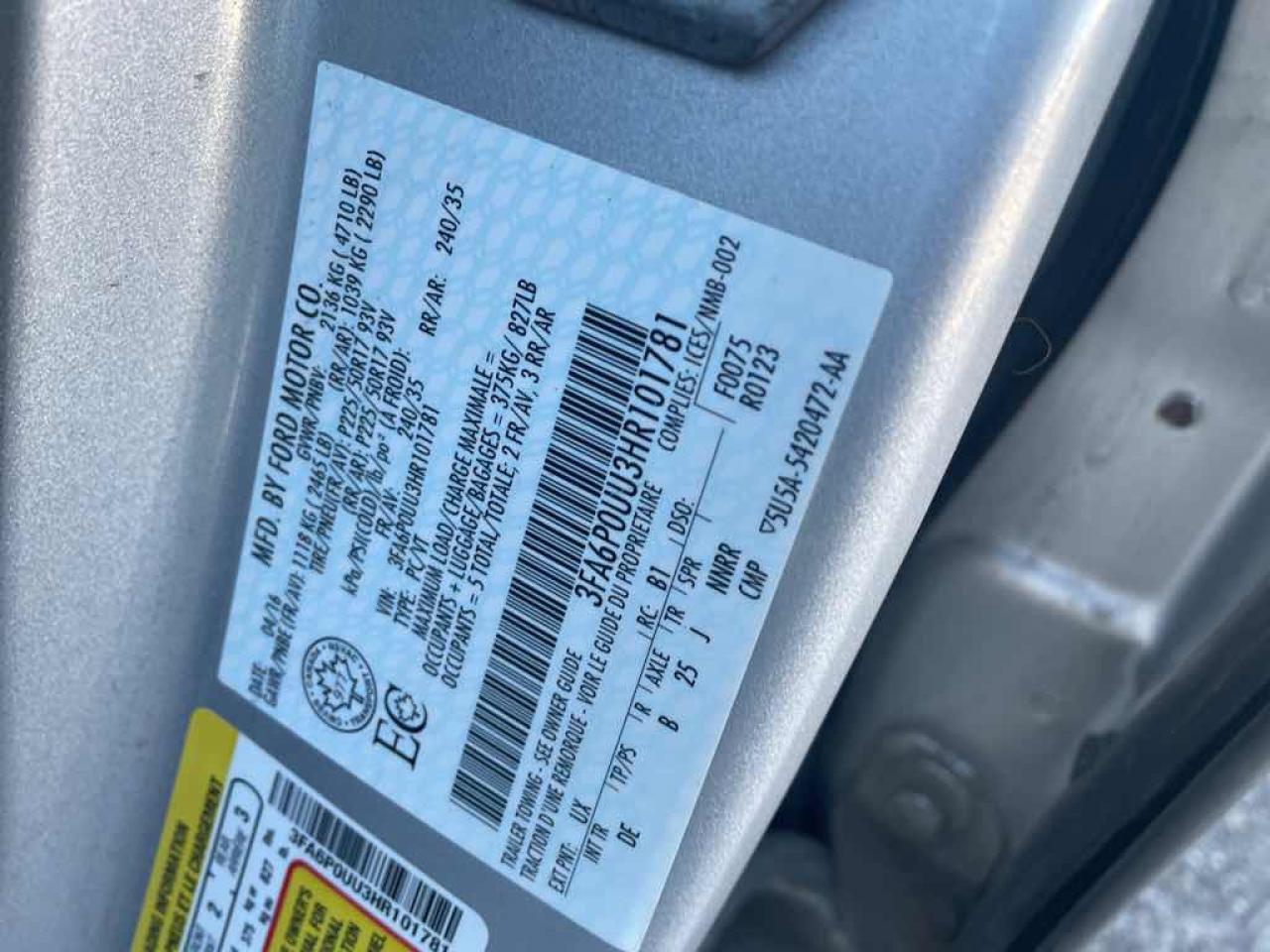 2017 Ford Fusion S Hybrid - Photo #13