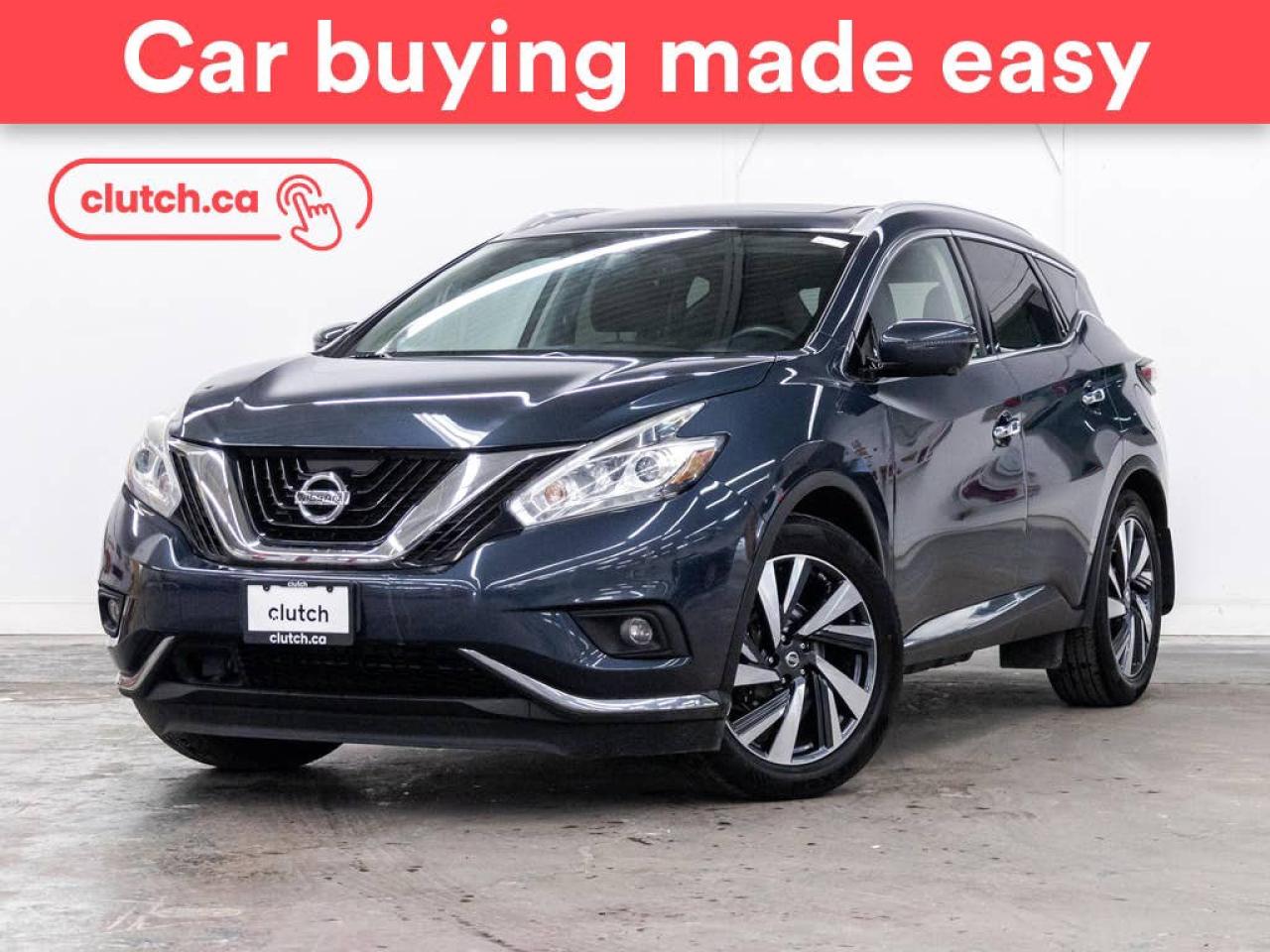 Used 2018 Nissan Murano Platinum AWD w/ Apple CarPlay & Android Auto, Panoramic Moonroof, Nav for sale in Toronto, ON