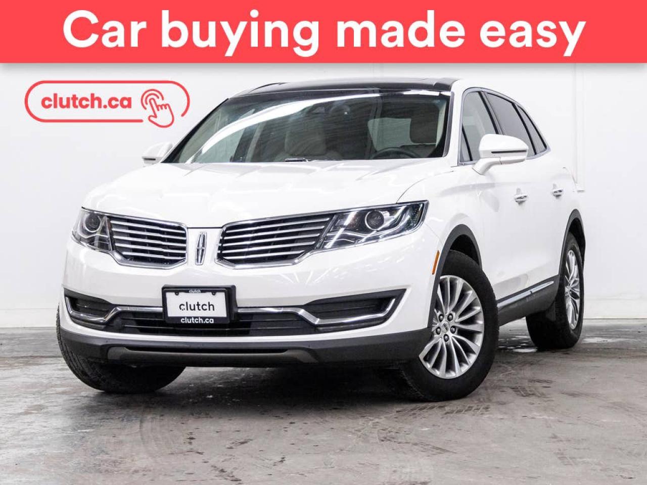 Used 2018 Lincoln MKX Select AWD w/ Apple CarPlay, Nav, Panoramic Moonroof for sale in Toronto, ON