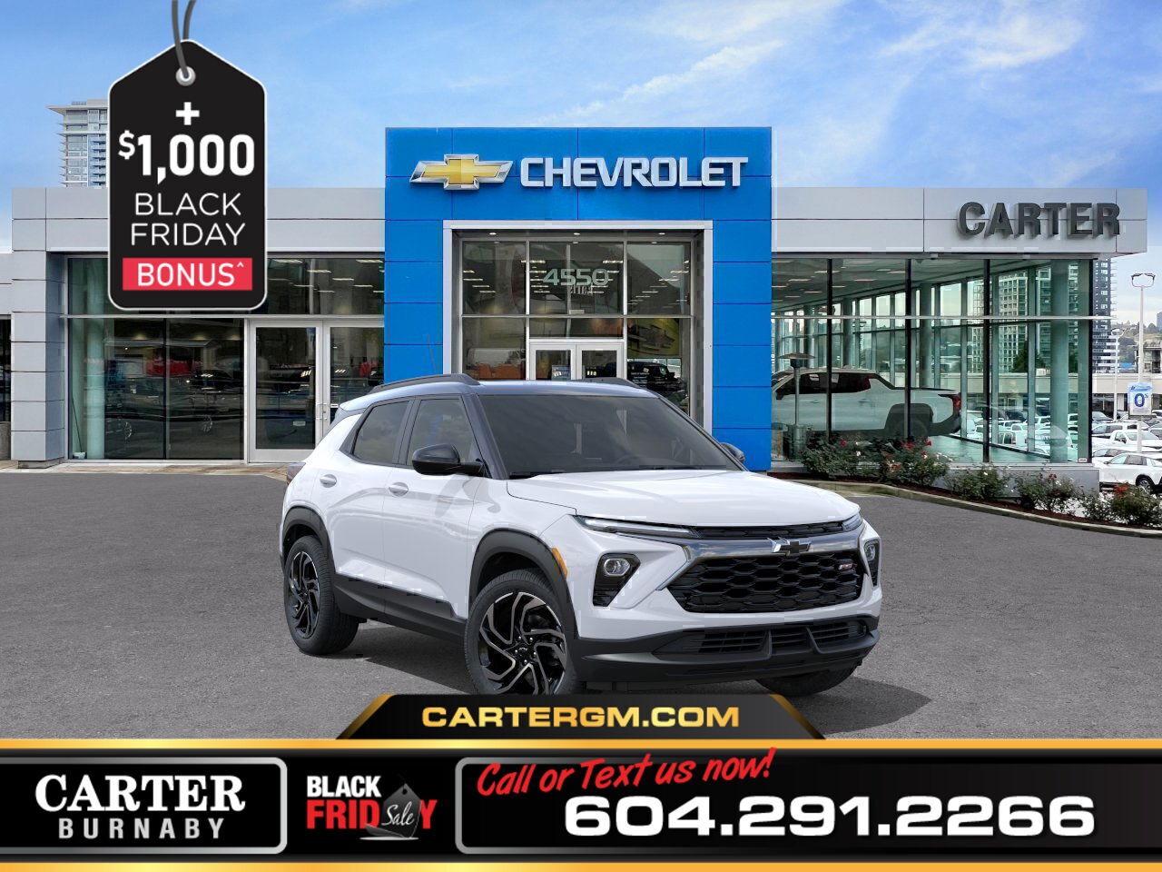 New 2026 Chevrolet TrailBlazer RS AWD |1.3L TURBO/PWR SUNROOF/HANDS-FREE LIFTGATE for sale in Burnaby, BC