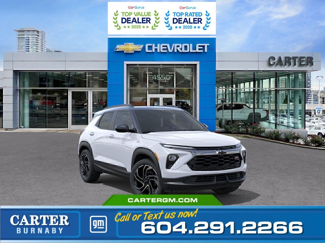 New 2026 Chevrolet TrailBlazer RS AWD |1.3L TURBO/PWR SUNROOF/HANDS-FREE LIFTGATE for sale in Burnaby, BC