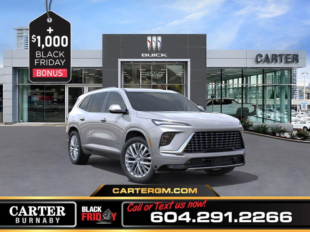 New 2026 Buick Enclave AVENIR AWD | 2.5L TURBO ENG/PANO SUNROOF/30