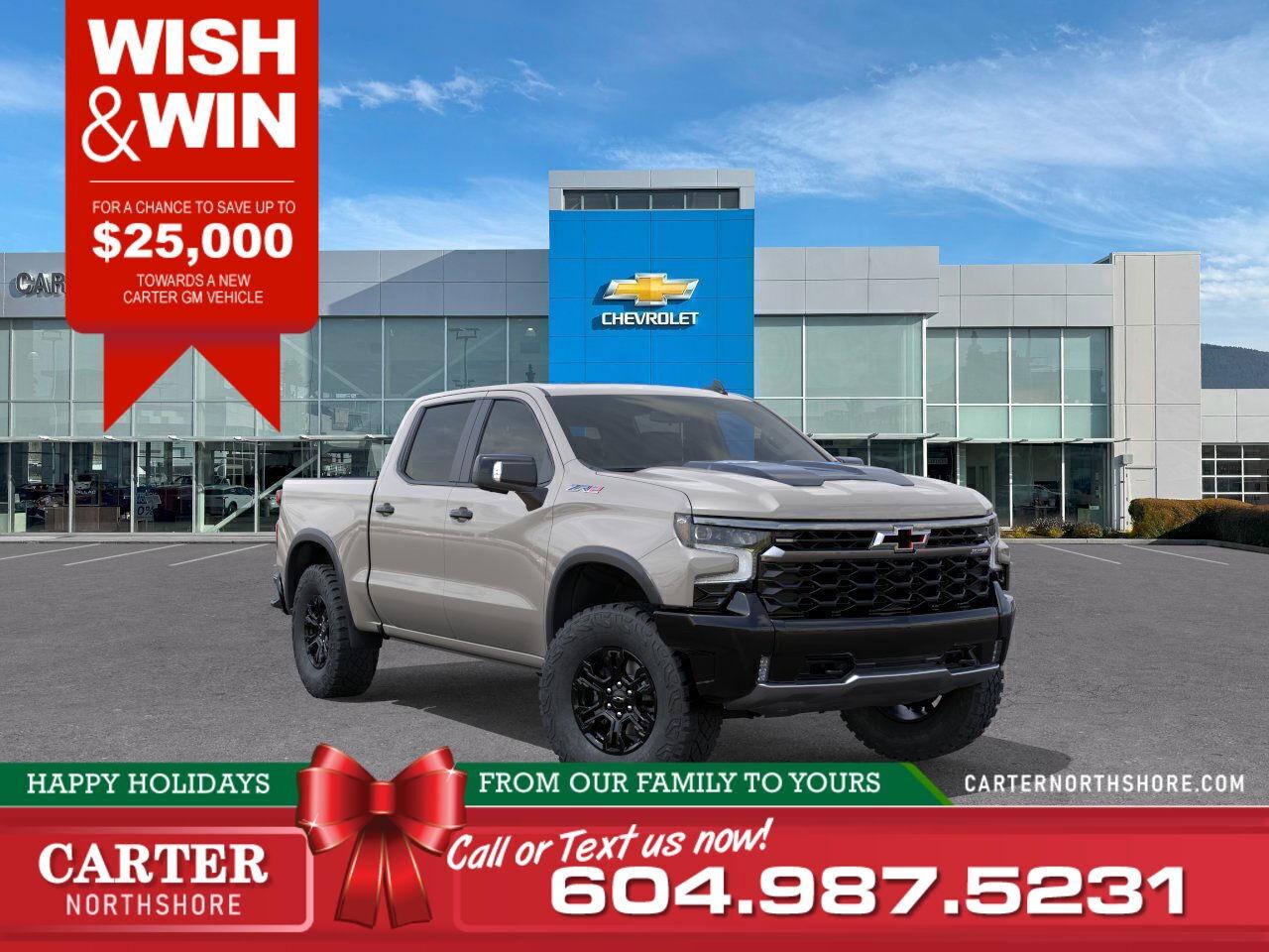 New 2026 Chevrolet Silverado 1500 ZR2 4WD | Sunroof/Skid Plates/Bed View Cam for sale in North Vancouver, BC