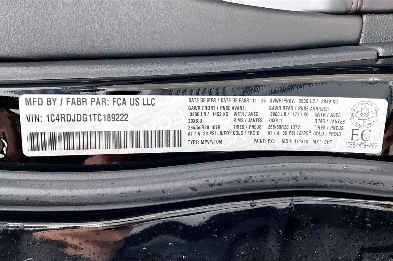 2026 Dodge Durango GT PLUS AWD | Blacktop Redline | SRT Seats Photo