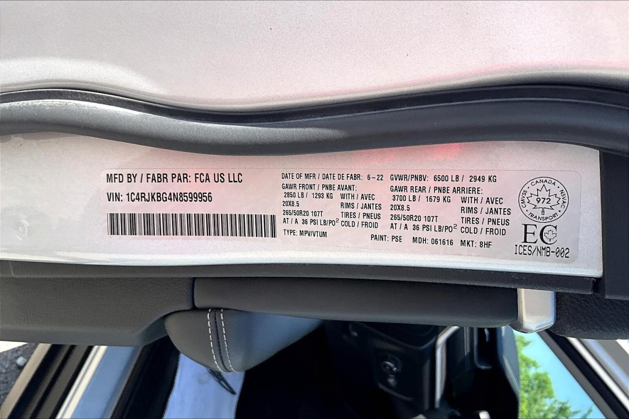 2022 Jeep Grand Cherokee L Limited | 6Seat | Vented Leather | PanoRoof | AWD Photo