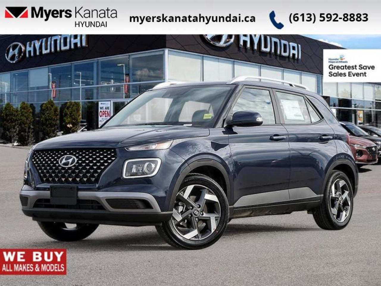 New 2026 Hyundai Venue Ultimate IVT  - $106.08 /Wk for sale in Kanata, ON