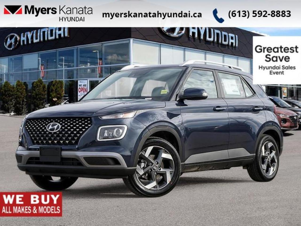 New 2026 Hyundai Venue Ultimate IVT  - $106.08 /Wk for sale in Kanata, ON