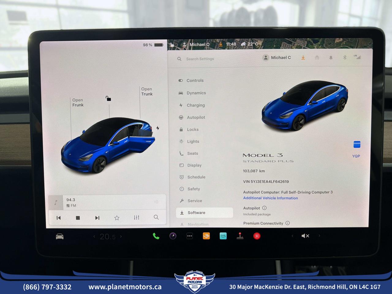 2020 Tesla Model 3 STANDARD RANGE PLUS Photo