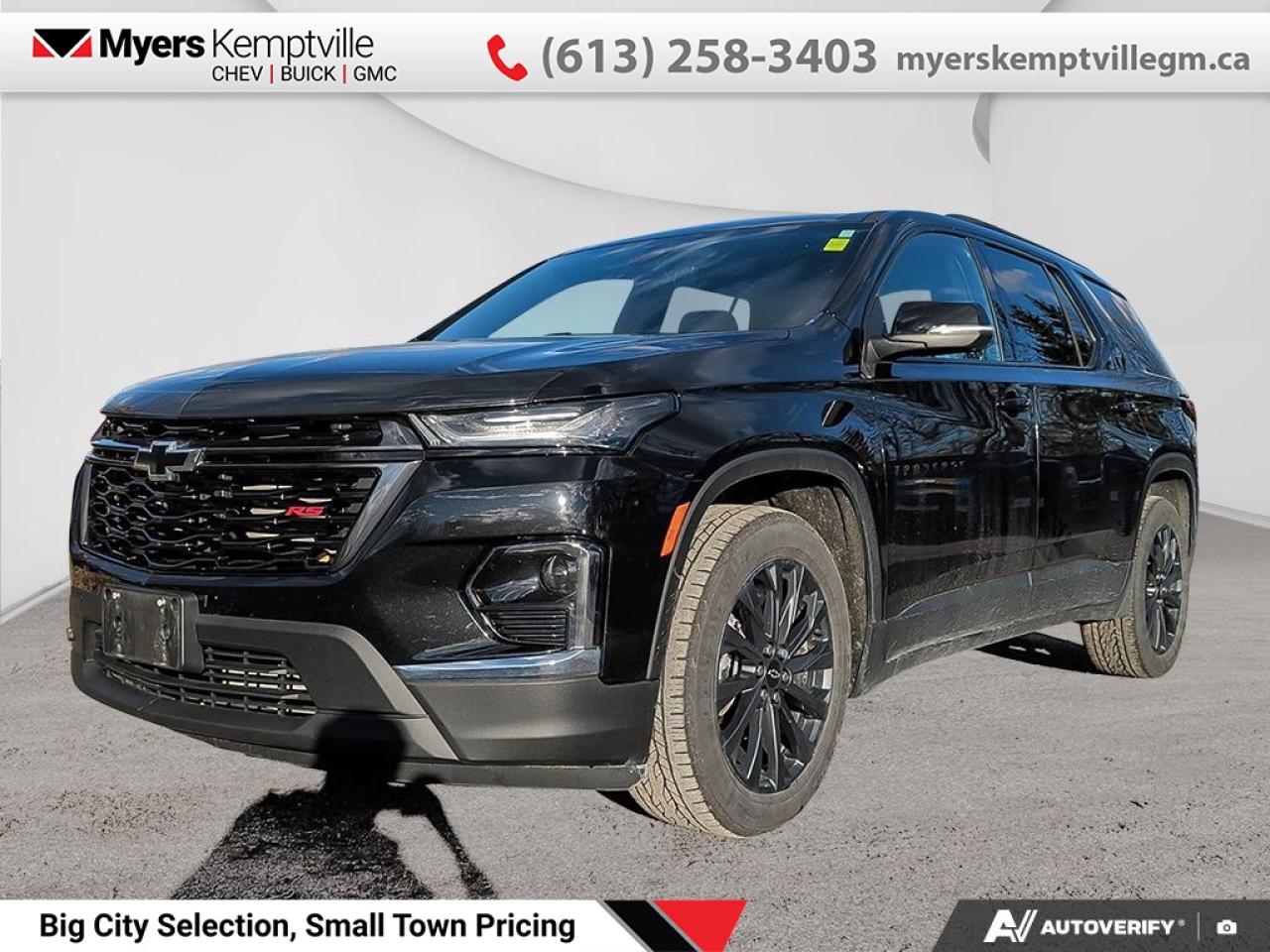 Used 2022 Chevrolet Traverse RS  - Navigation -  Leather Seats for sale in Kemptville, ON