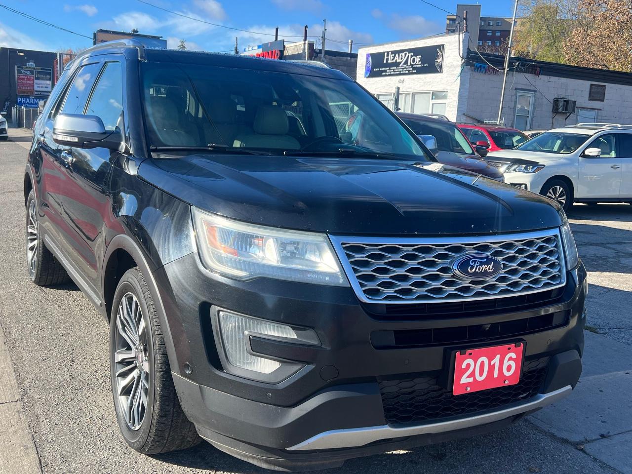Used 2016 Ford Explorer Platinum-LEATHER-NAV-SR/F-H.T SEATS-2YR WARRANTY for sale in Scarborough, ON