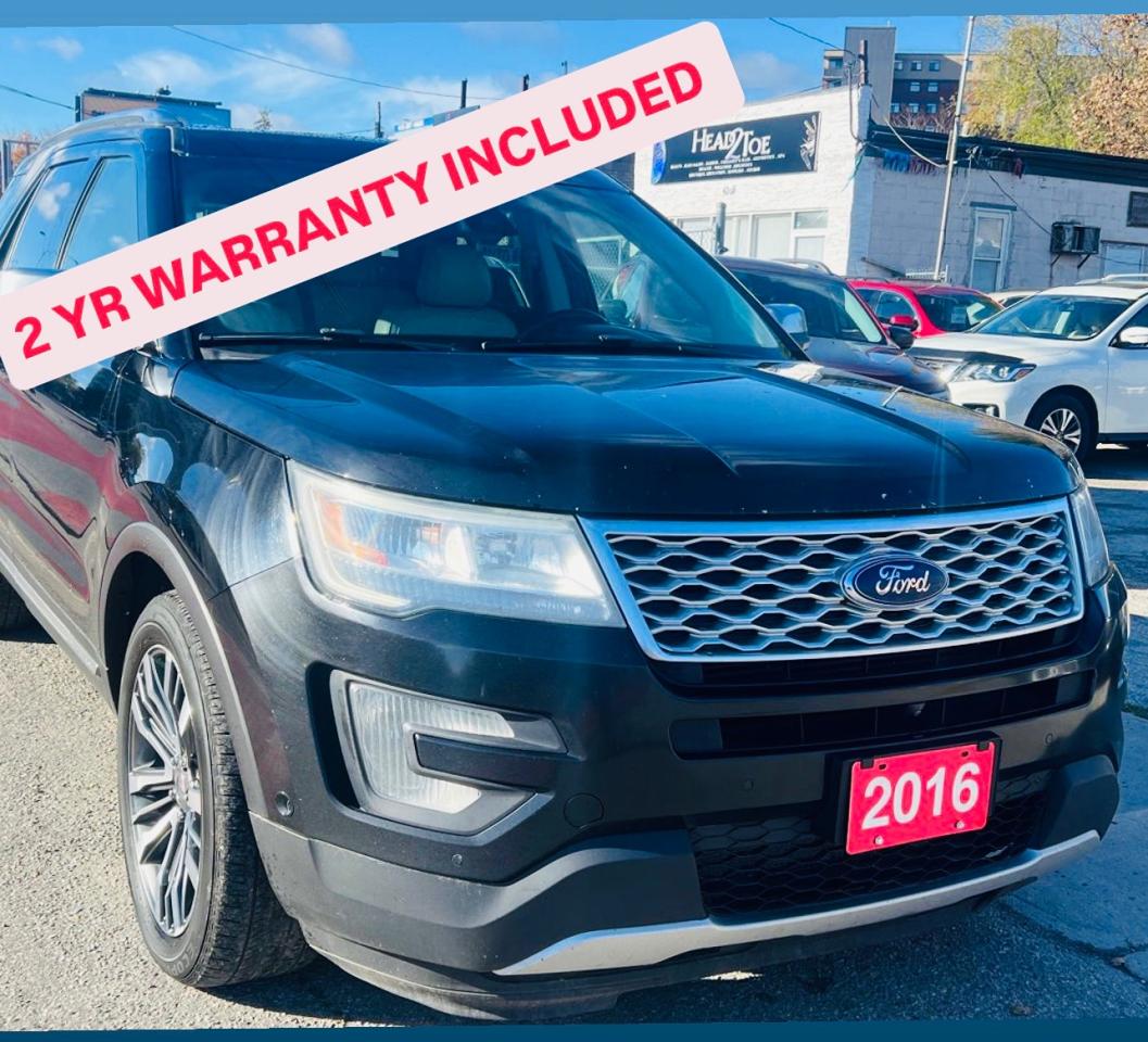2016 Ford Explorer Platinum-LEATHER-NAV-SR/F-H.T SEATS-2YR WARRANTY