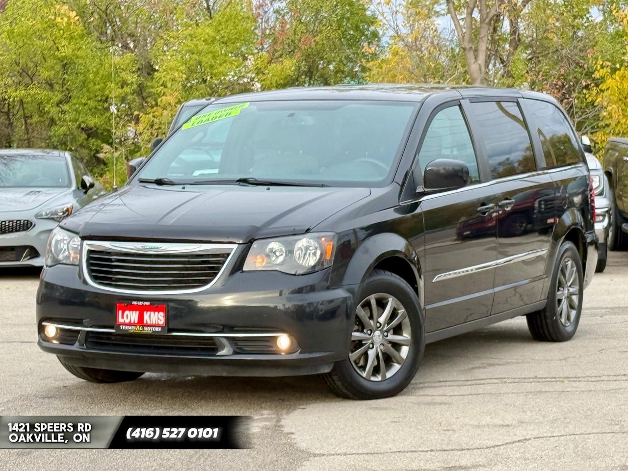 <div><span style=font-size: 1em;># ONE OWNER&nbsp;</span><br></div><div># NO ACCIDENT&nbsp;</div><div># SAFETY CERTIFIED&nbsp;</div><div># S FULLY LOADED&nbsp;</div><div><br></div><div>&nbsp;2015 CHRYSLER TOWN & COUNTRY S TRIM LOOKS VERY NICE . FULL STOW & GO.&nbsp;</div><div><br></div><div>ONLY 103,000 KMs 

IN IMMACULATE CONDITION INSIDE/OUT!
FAMILY OWNED AND VERY WELL KEPT! 
RUNS AND DRIVES PERFECT WITH NO ANY ISSUES! AND ITS READY TO GO FOR THE NEW HOME!&nbsp;</div><div><br></div><div>&nbsp;COMES WITH NEW BRAKES ALL AROUND ( ROTORS & PADS )&nbsp;</div><div><br></div><div>&nbsp;EQUIPPED WITH:</div><div>&nbsp;•BACK UP CAMERA</div><div>&nbsp;•POWER SLIDING DOORS AND TAILGATE</div><div>&nbsp;•DVD</div><div>&nbsp;•HEATED STEERING WHEEL</div><div>&nbsp;•POWER SEAT</div><div>&nbsp;•BLUETOOTH</div><div>&nbsp;•DIGITAL DUAL CLIMATE CONTROL</div><div>&nbsp;•FOG LIGHTS&nbsp;</div><div><br></div><div>AND MORE!!!</div><div><br></div><div>&nbsp;ONTARIO ONE OWNER VAN SINCE BRAND NEW. &nbsp;
</div><div><br></div><div>WARRANTY OPTIONS ARE AVAILABLE UP TO 3 YEARS!&nbsp;</div><div><br></div><div>## BEING SOLD CERTIFIED WITH SAFETY INCLUDED IN THE PRICE! 

PRICE + HST NO EXTRA OR HIDDEN FEES.

PLEASE CONTACT US TO BOOK YOUR APPOINTMENT FOR VIWING VIEWING AND TEST DRIVE. 

TERMINAL MOTORS 
1421 Speers Rd, Oakville<br></div>
