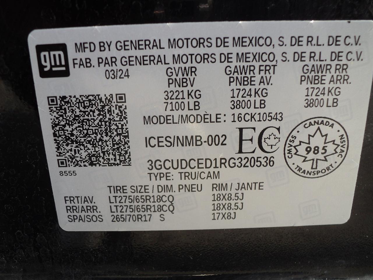 2024 Chevrolet Silverado 1500 Custom Trail Boss Z71 4WD 5.3L8cyl 5'10"Box - Photo #31