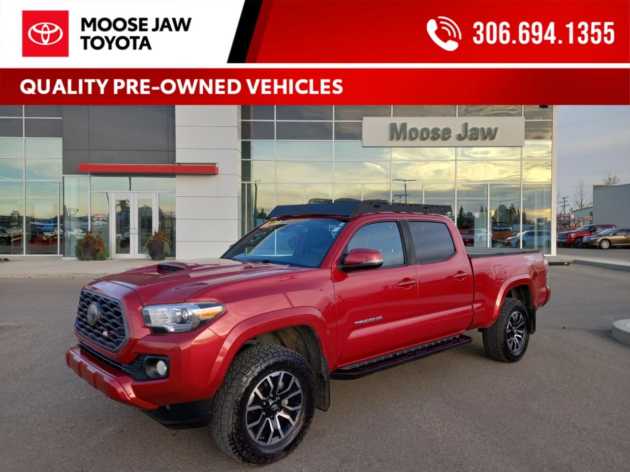 Used 2020 Toyota Tacoma Sporty, capable, and ready for adventure. This 2020 Tacoma TRD Sport offers bold styling, rugged performance, and Toyota’s proven reliability. for sale in Moose Jaw, SK