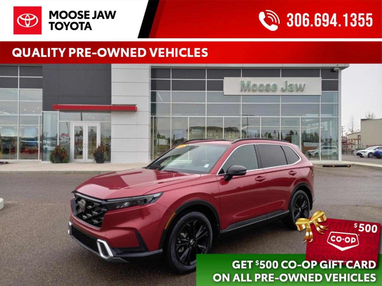 Used 2024 Honda CR-V Hybrid Efficient, refined, and fully equipped. The 2024 CR-V Hybrid Touring delivers premium comfort, advan for sale in Moose Jaw, SK
