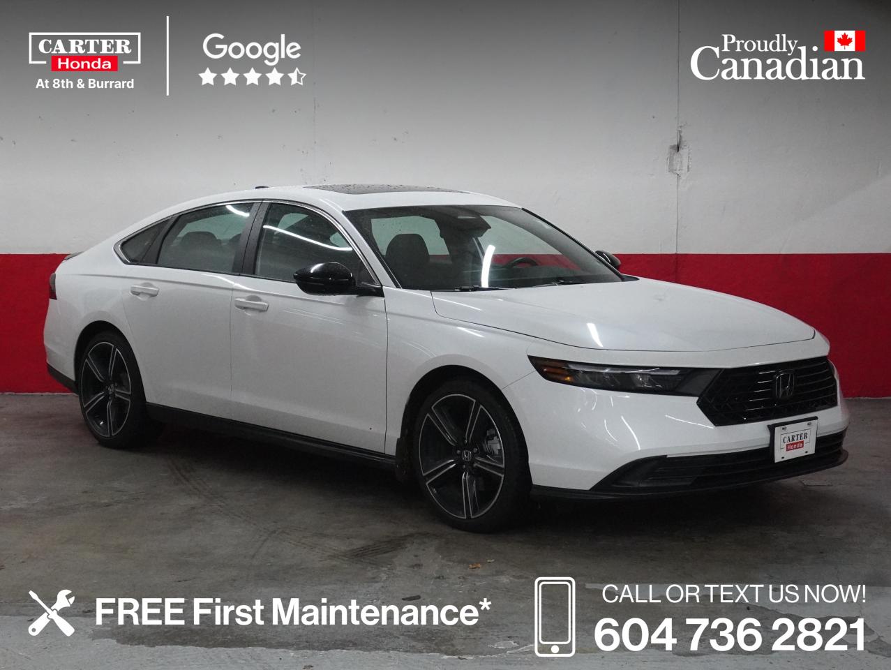 Used 2023 Honda Accord Hybrid Sport CVT no accidents, sunroof, remote start for sale in Vancouver, BC
