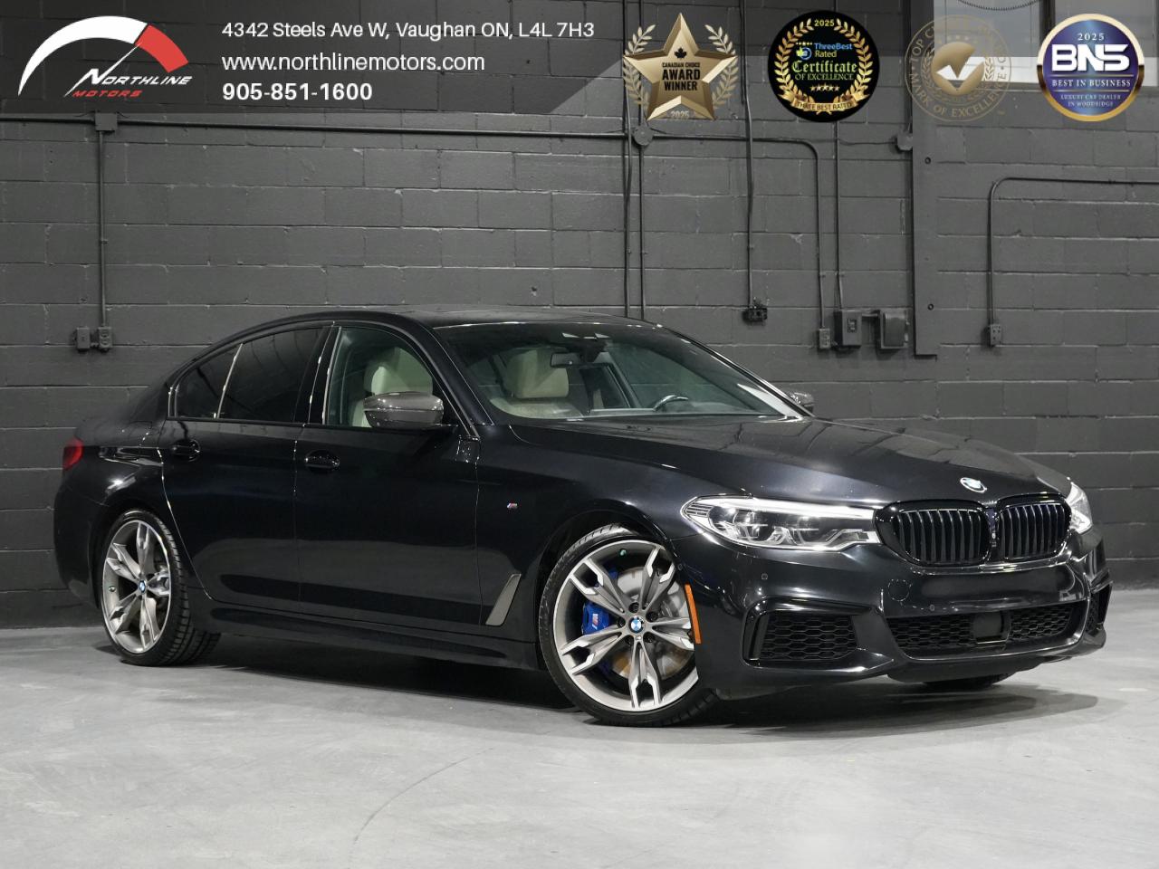Used 2019 BMW 5 Series M550i xDrive /HUD/360CAM/DRIVE ASSIST/ROOF/1-OWNER for sale in Vaughan, ON