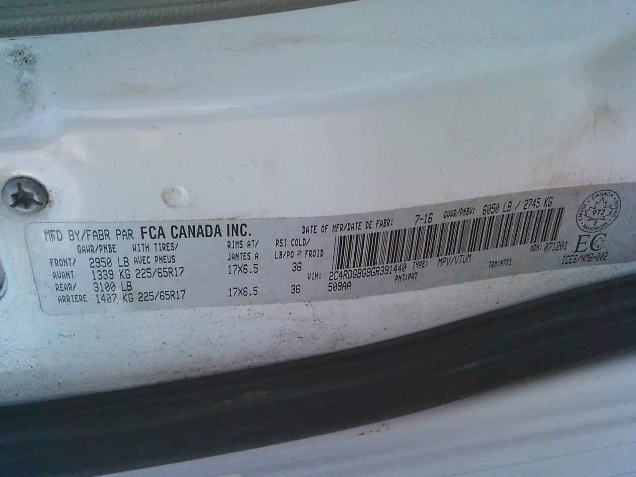 2016 Dodge Grand Caravan 4dr Wgn Canada Value Package - Photo #27