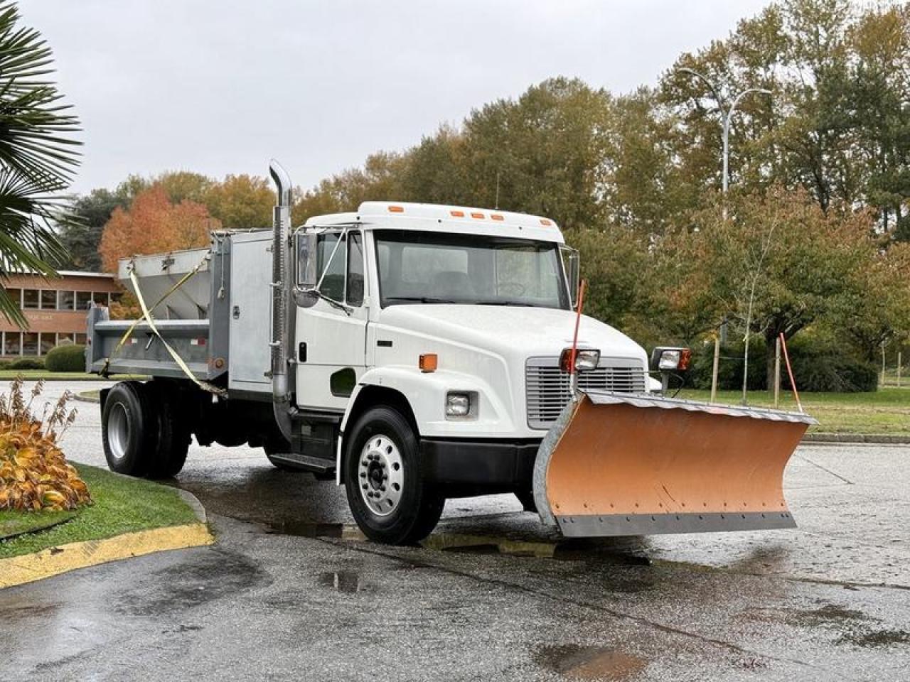 Used 2003 Freightliner FL70 Plow Truck with 11-Foot Dump, Sander, and CAT Power for sale in Burnaby, BC