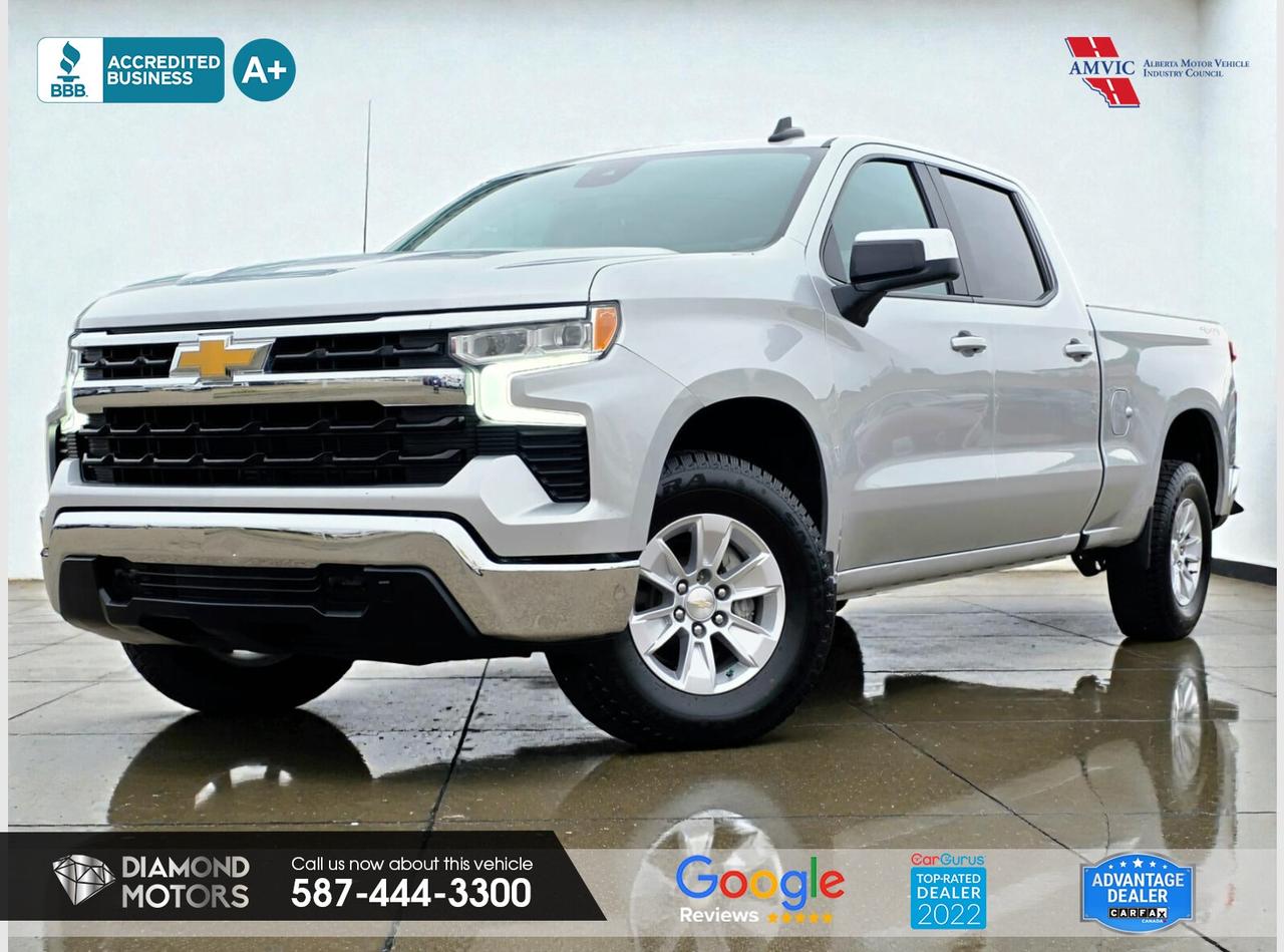 CLEARANCE PRICED  PRICED TO MOVE <br/> LIMITED TIME at Diamond Motors <br/> Drive away with a FREE 1-Year Warranty + low payments included at Listed Price. T&Cs Apply. <br/> Just Arrived 2022 Chevrolet Silverado 1500 LT 4WD Crew Cab 157 Silver has 160,012 KM on it. 2.7L 4 Cylinder Engine engine, Four-Wheel Drive, Automatic transmission, 6 Seater passengers, on special price for $32,900.00. <br/> <br/> <br/> Disclosure: This vehicle was previously registered in MB. Vehicle has passed all required inspections in Alberta. <br/> <br/> <br/> Book your appointment today for Test Drive. We offer contactless Test drives & Virtual Walkarounds. Stock Number: 25230 <br/> <br/> <br/> At Diamond Motors, we are dedicated to providing you with an outstanding car-buying experience, offering quality pre-owned vehicles at prices that fit your budget. Our transparent and honest approach means you can expect straightforward guidance without any high-pressure sales tactics. We believe in building lasting relationships with our customers by offering personalized service tailored to your needs. From the moment you step onto our lot, our team is here to support you every step of the way, ensuring you leave confident in your decision. Trust, integrity, and customer satisfaction are the foundation of everything we do. <br/> <br/> <br/> Why choose us? <br/> <br/> Certified Pre-Owned Vehicles <br/> Family Owned & Operated <br/> Finance Available <br/> Extended Warranty <br/> Vehicles Priced to Sell <br/> No Pressure Environment <br/> Inspection & Carfax Report <br/> Professionally Detailed Vehicles <br/> Full Disclosure Guaranteed <br/> AMVIC Licensed <br/> BBB Accredited Business <br/> CarGurus Top-rated Dealer 2022 & 2024 <br/> <br/> <br/> Phone to schedule an appointment @ 587-444-3300 or simply browse our inventory online www.diamondmotors.ca or come and see us at our location at <br/> 3403 93 street NW, Edmonton, T6E 6A4 <br/> <br/> <br/> To view the rest of our inventory: <br/> www.diamondmotors.ca/inventory <br/> <br/> <br/> This dealership provides all required disclosures in accordance with AMVIC regulations. A completed Mechanical Fitness Assessment and its associated inspection work order will be supplied with every vehicle. A Carfax (or equivalent) vehicle history report will also be provided, including available information on previous damage, accident history, stolen or salvage status, and jurisdictional records. <br/> Customers are encouraged to review all vehicle features, options, and equipment for accuracy prior to purchase. <br/>