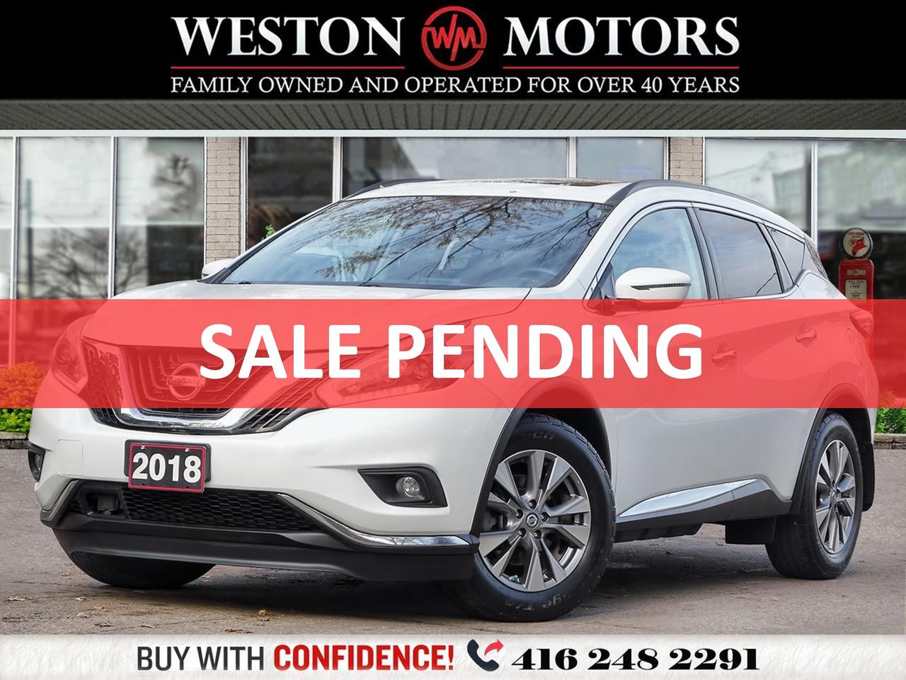 2018 Nissan Murano AWD*HEATED SEATS & WHEEL*PAN ROOF*NAVI*SV*REVCAM