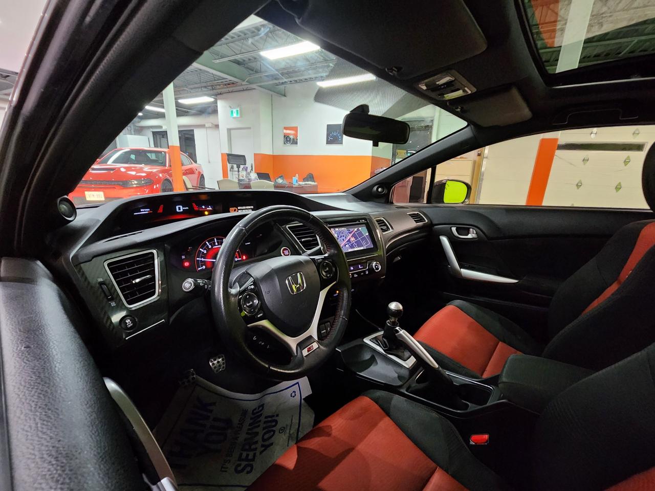 2015 Honda Civic SI SUNROOF RED INTERIOR BLACK WHEELS - Photo #37