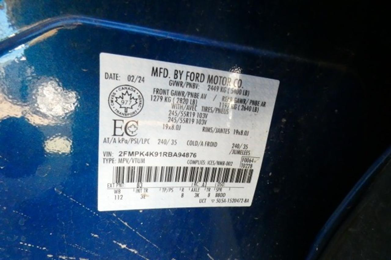 2024 Ford Edge Titanium AWD w/Htd Leather, pano S/R, BUC - Photo #22