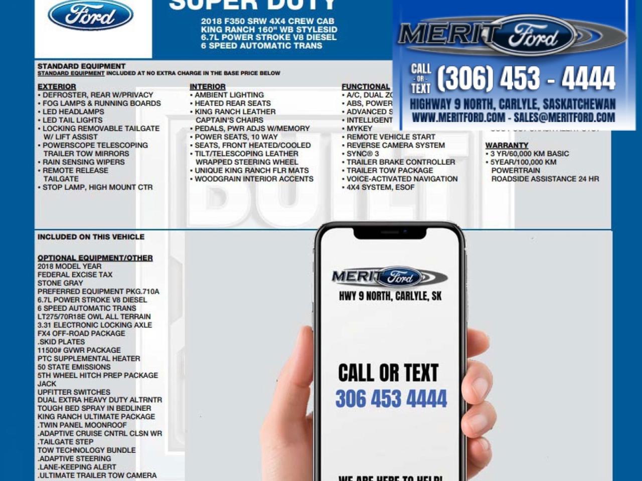 2018 Ford F-350 Super Duty SRW King Ranch Ultimate Package Photo1