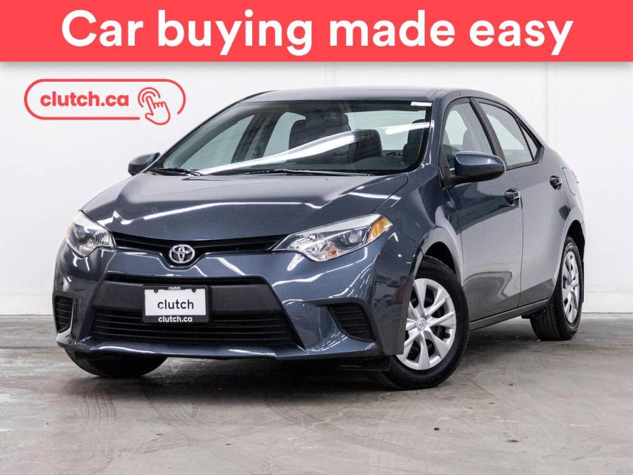 Used 2016 Toyota Corolla CE w/ Climate Control, USB, 12V Outlet for sale in Toronto, ON