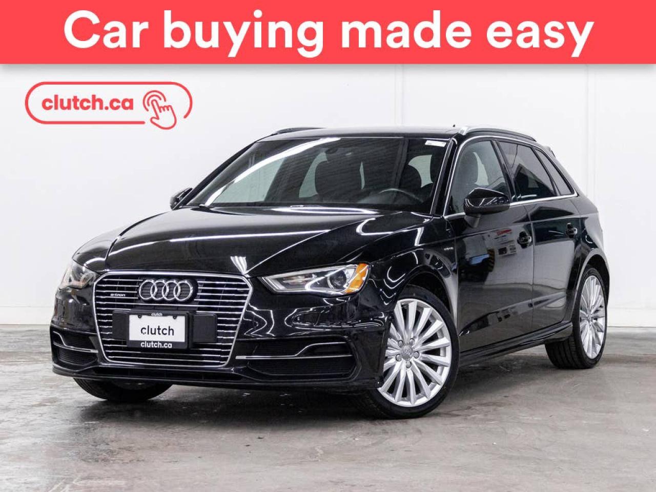 Used 2016 Audi A3 e-tron Progressiv w/ Sunroof, Heated Front Seats, Rearview Cam for sale in Toronto, ON