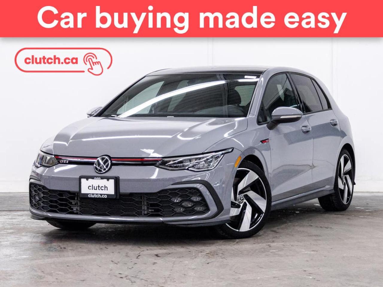 Used 2023 Volkswagen Golf GTI Base w/ Sunroof & 18” Wheels Pkg w/ Apple CarPlay & Android Auto, Sunroof, Heated Steering Wheel for sale in Toronto, ON