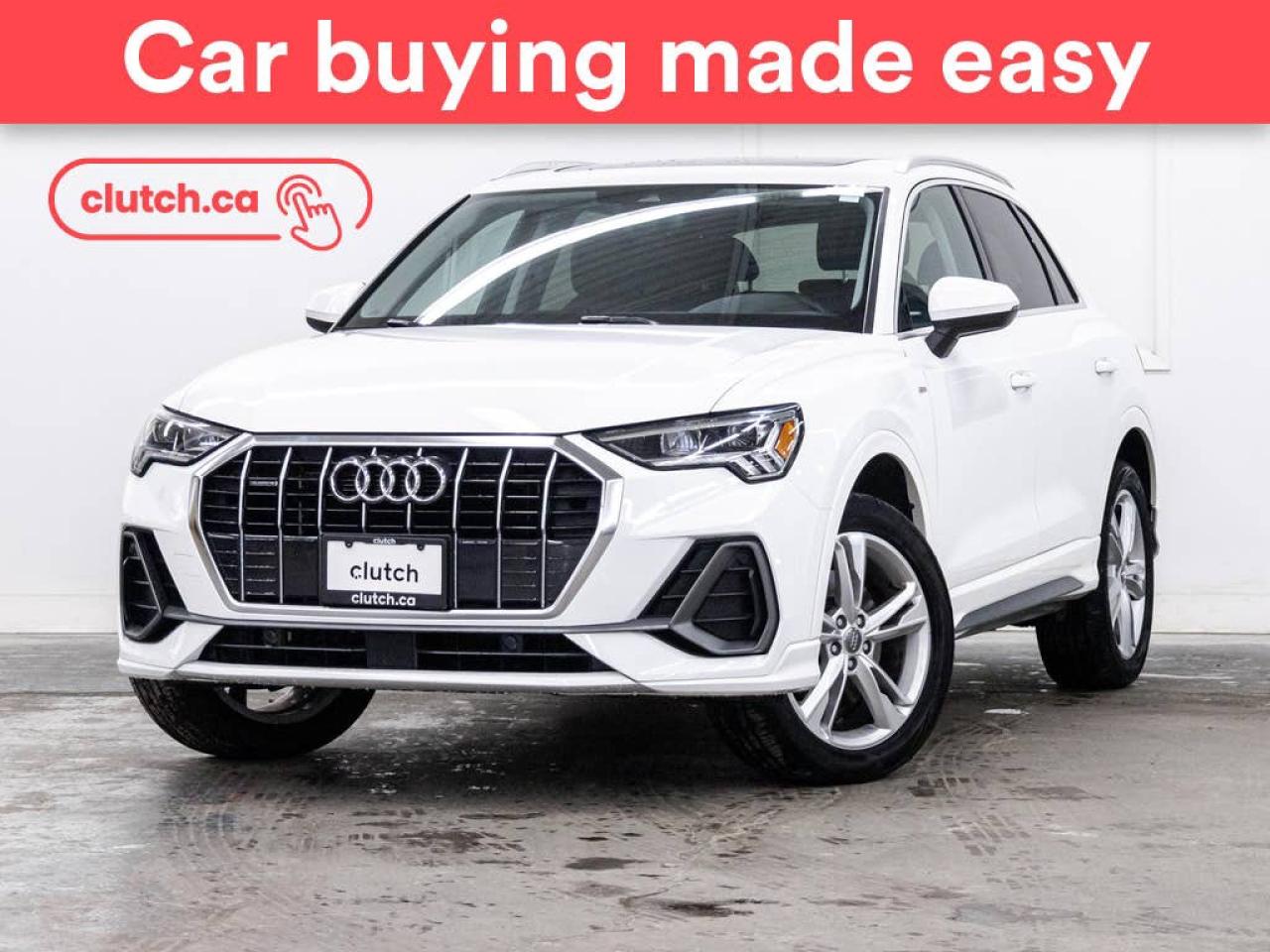 Used 2021 Audi Q3 45 Progressiv w/ Apple CarPlay & Android Auto, Panoramic Moonroof, Heated Steering Wheel for sale in Toronto, ON