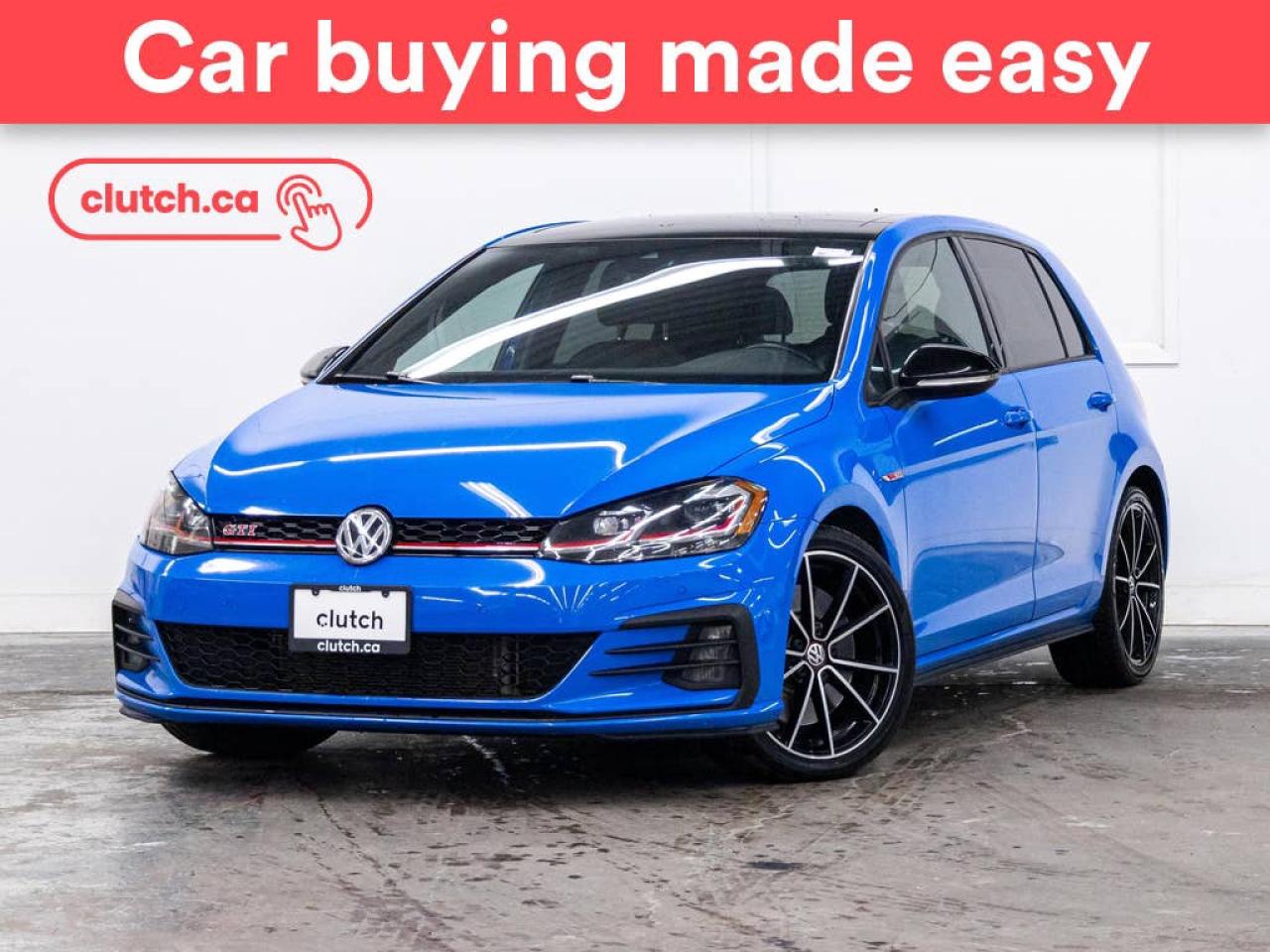 Used 2021 Volkswagen Golf GTI Autobahn w/ Apple CarPlay & Android Auto, Sunroof, Nav for sale in Toronto, ON
