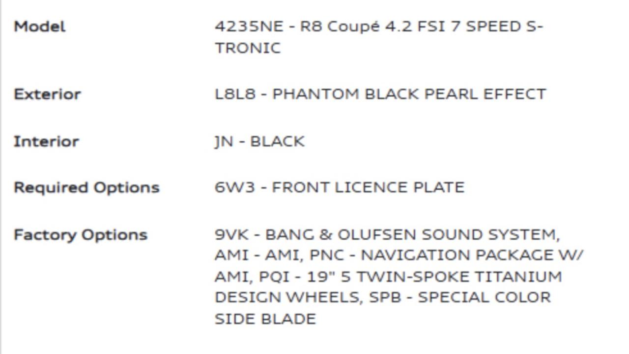 2014 Audi R8 BANG OLUFSEN | NAV PKG | 19 IN Photo