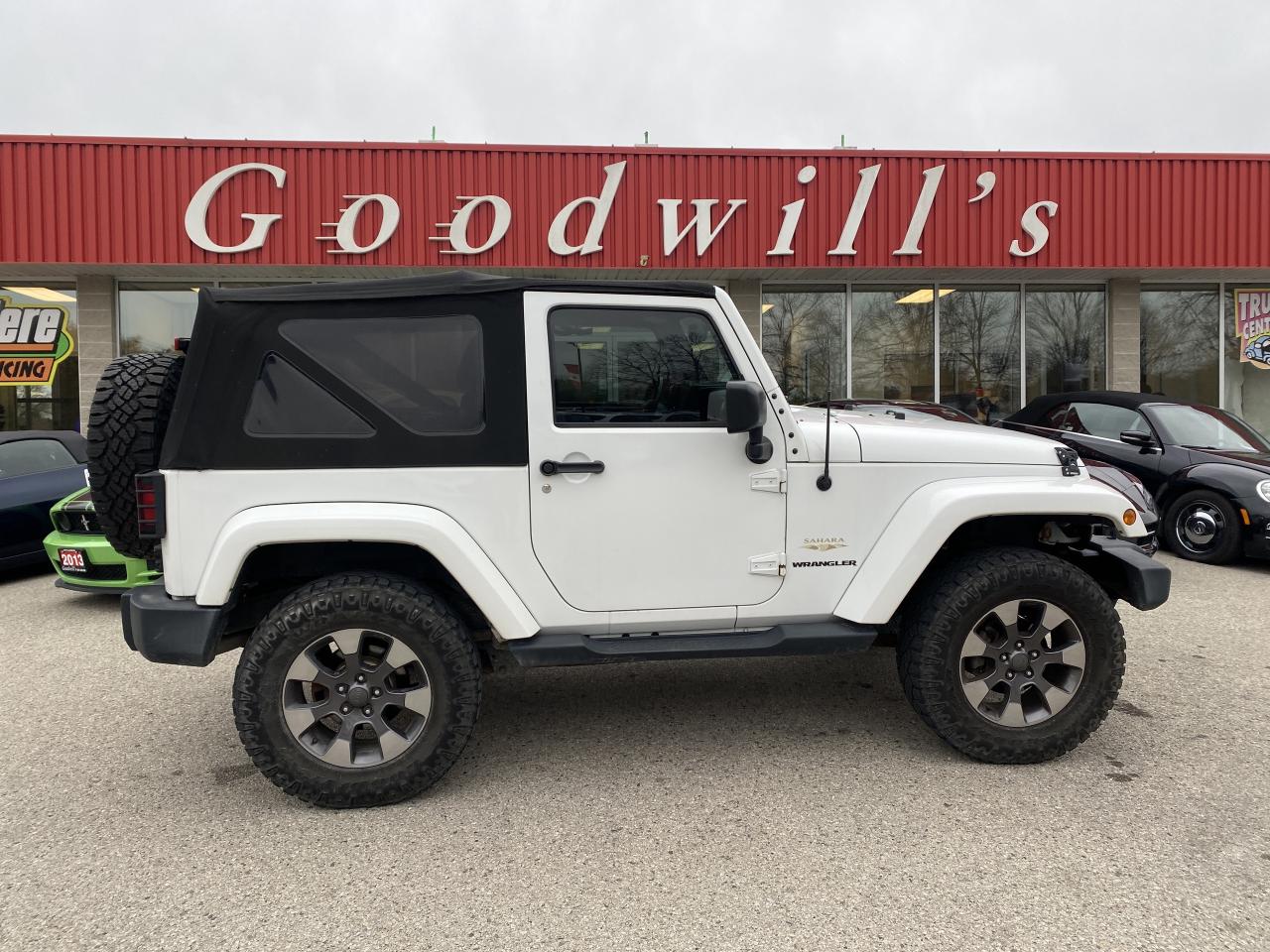 Used 2015 Jeep Wrangler SAHARA, AUTOMATIC, SOFT TOP, REMOTE START, NAV! for sale in London, ON