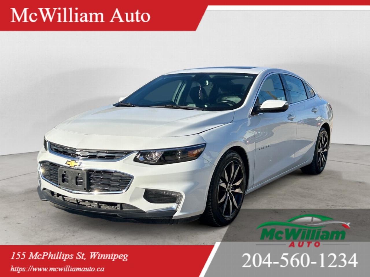 Used 2017 Chevrolet Malibu 1LT |HTD Seats | Bose Sound System | Sun Roof | for sale in Winnipeg, MB