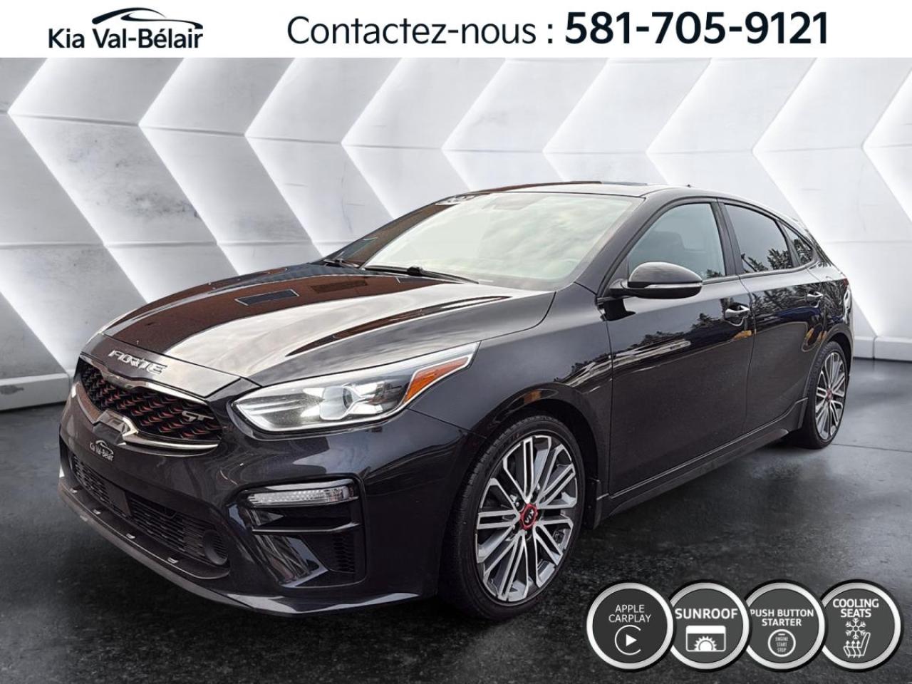 Used 2021 Kia Forte5 GT *TURBO *201HP *SIEGES/VOLANT CHAUFF *CUIR *TOIT *GPS for sale in Québec, QC