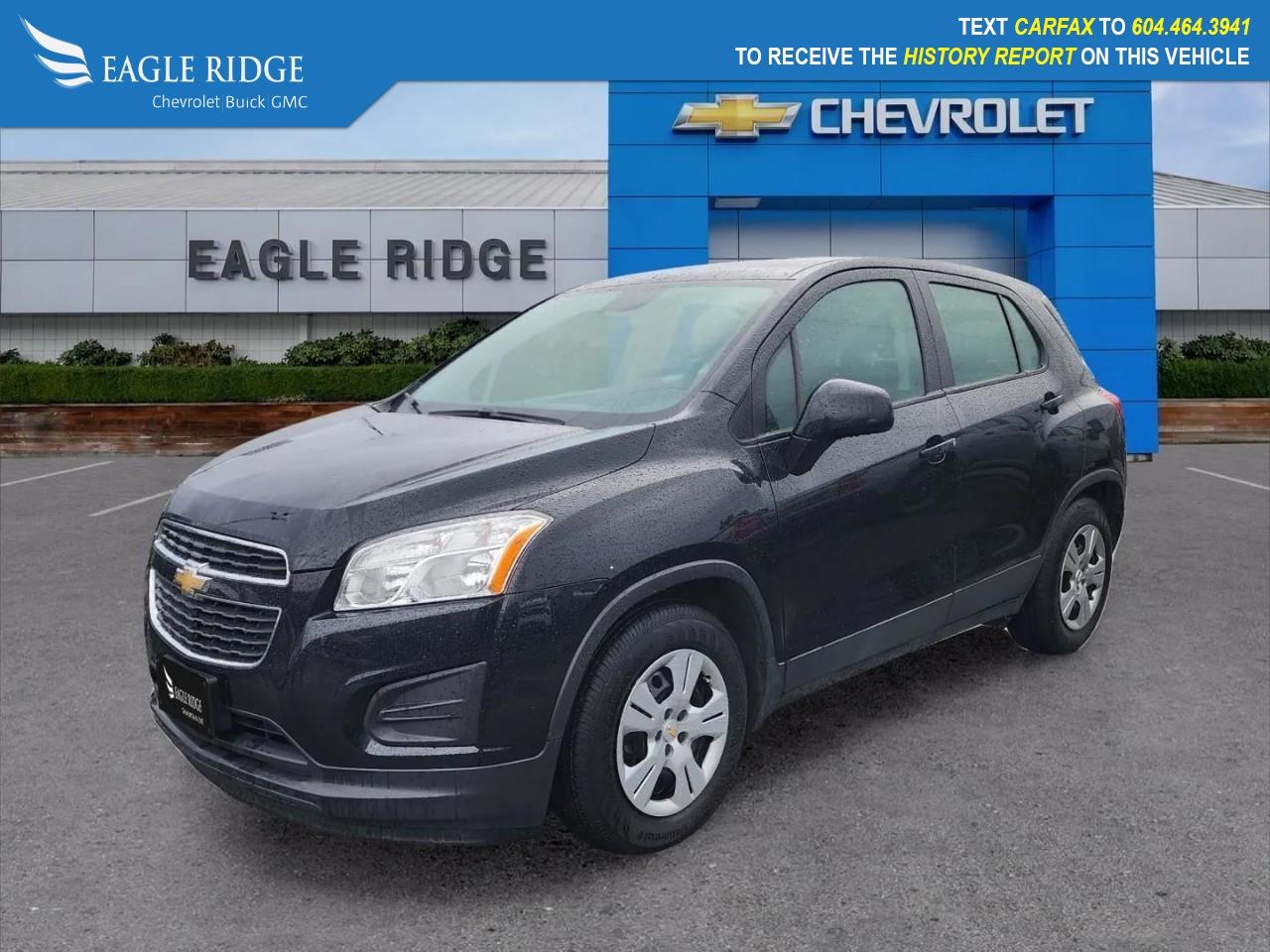 Used 2015 Chevrolet Trax LS Occupant sensing airbag, Outside temperature display, Passenger door bin, Passenger vanity mirror, Power steering, Power windows, Rear window wiper, Remote keyless entry, Removable & Rigid Cargo Secur for sale in Coquitlam, BC