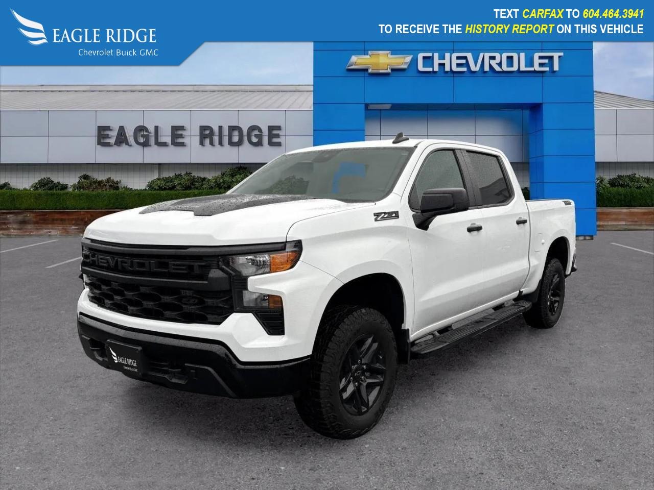 Used 2024 Chevrolet Silverado 1500 Custom Trail Boss 4x4, Heated Seats, Engine control stop start, HD surround vision, Navigation for sale in Coquitlam, BC