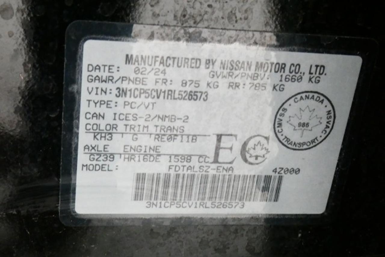 2024 Nissan Kicks SV FWD w/Htd cloth, BUC - Photo #20