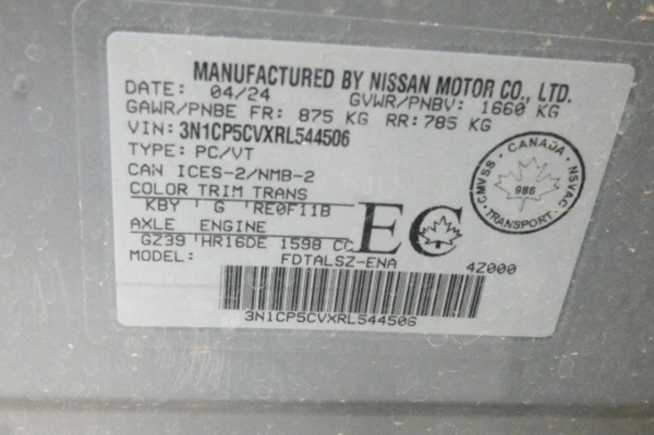 2024 Nissan Kicks SV FWD w/Htd cloth, BUC - Photo #20