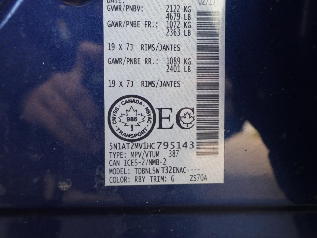 2017 Nissan Rogue SL AWD CERTIFIED *NISSAN MAINTAIN* CAMERA NAV BLUETOOTH LEATHER HEATED SEATS PANO ROOF CRUISE ALLOYS - Photo #42