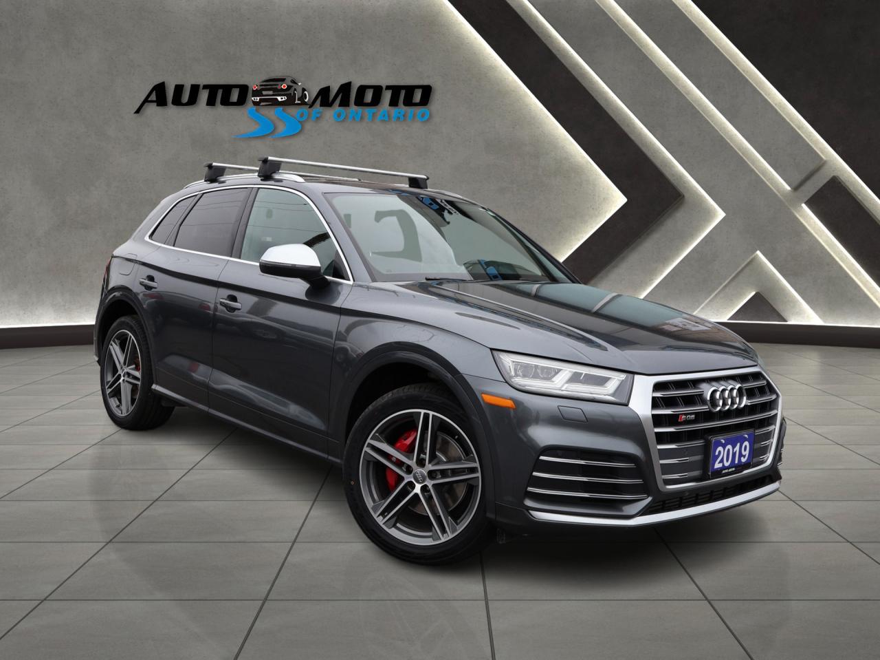 Used 2019 Audi SQ5 V6 PROGRESSIV AWD CERTIFIED *AUDI MAINTAIN* CAMERA NAV BLUETOOTH LEATHER HEATED SEATS PANO ROOF CRUISE ALLOYS for sale in Burlington, ON